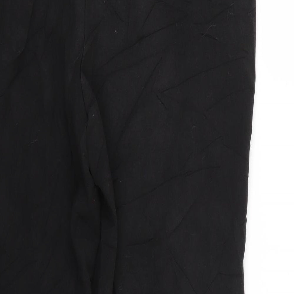 Womens UK Size 10 BHS Regular Fit  Black Trousers