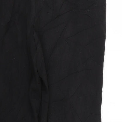 Womens UK Size 10 BHS Regular Fit  Black Trousers