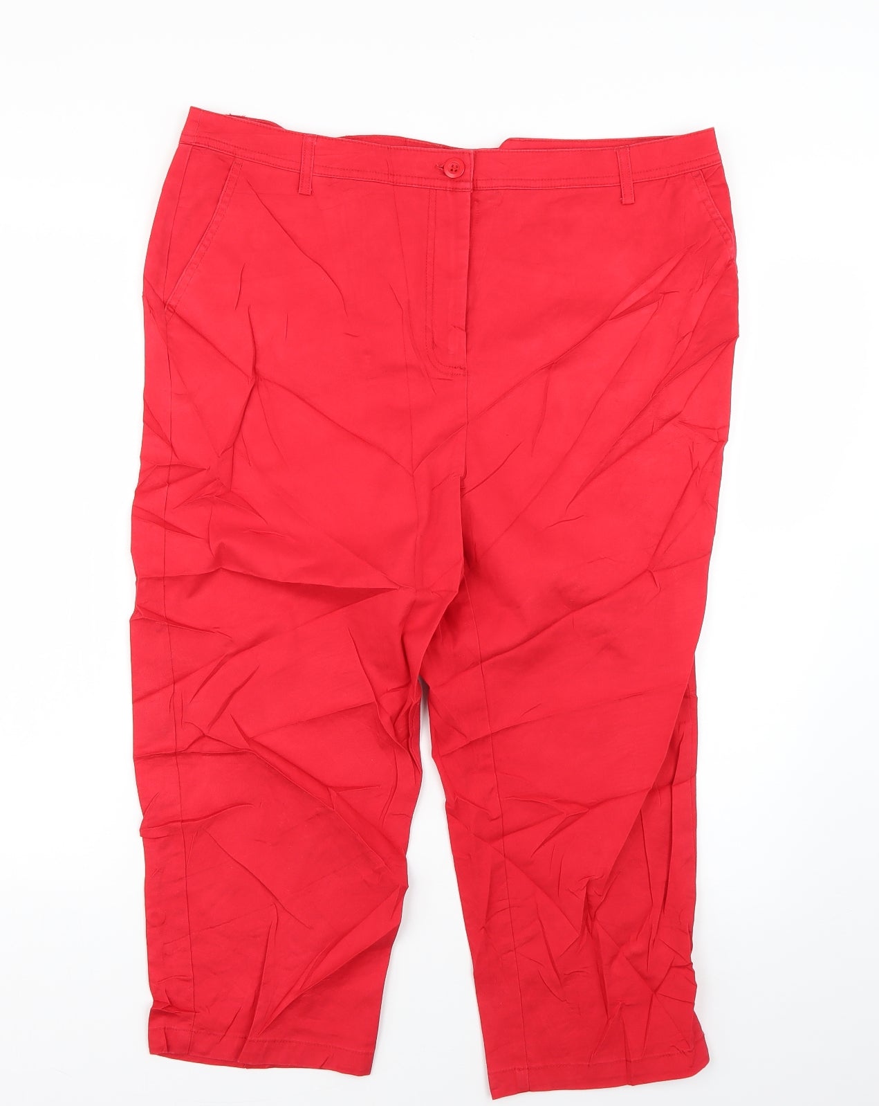 isle Womens Red   Cropped Jeans  L21 in