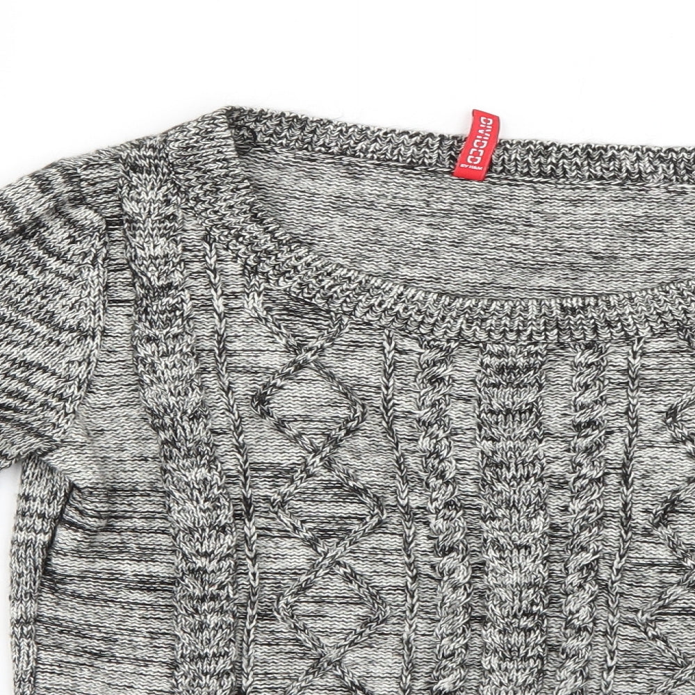Womens UK Size 10 H&M Grey Pullover Jumper
