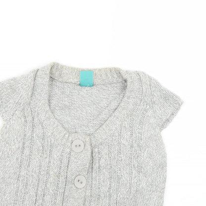 Pumpkin Patch Girls Grey   Cardigan Jumper Size 11 Years