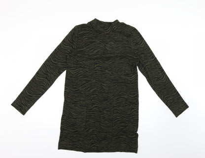 Marks and Spencer Womens Green Animal Print  Bodycon  Size 8