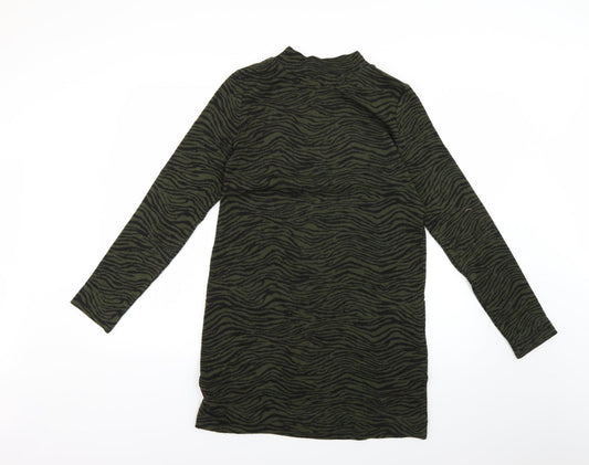 Marks and Spencer Womens Green Animal Print  Bodycon  Size 8