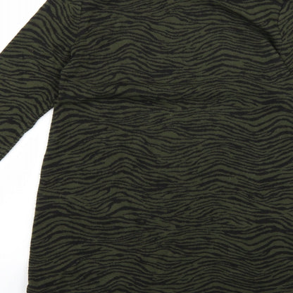 Marks and Spencer Womens Green Animal Print  Bodycon  Size 8