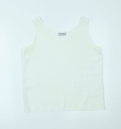 Orantez Womens White   Basic Tank Size 12