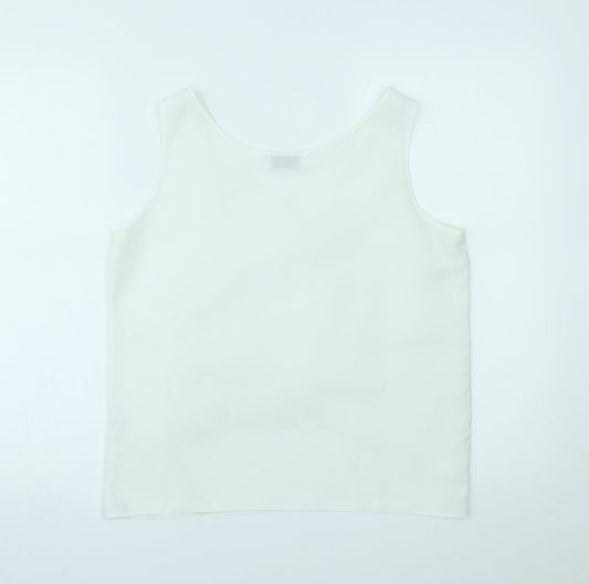 Orantez Womens White   Basic Tank Size 12
