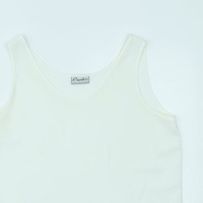 Orantez Womens White   Basic Tank Size 12