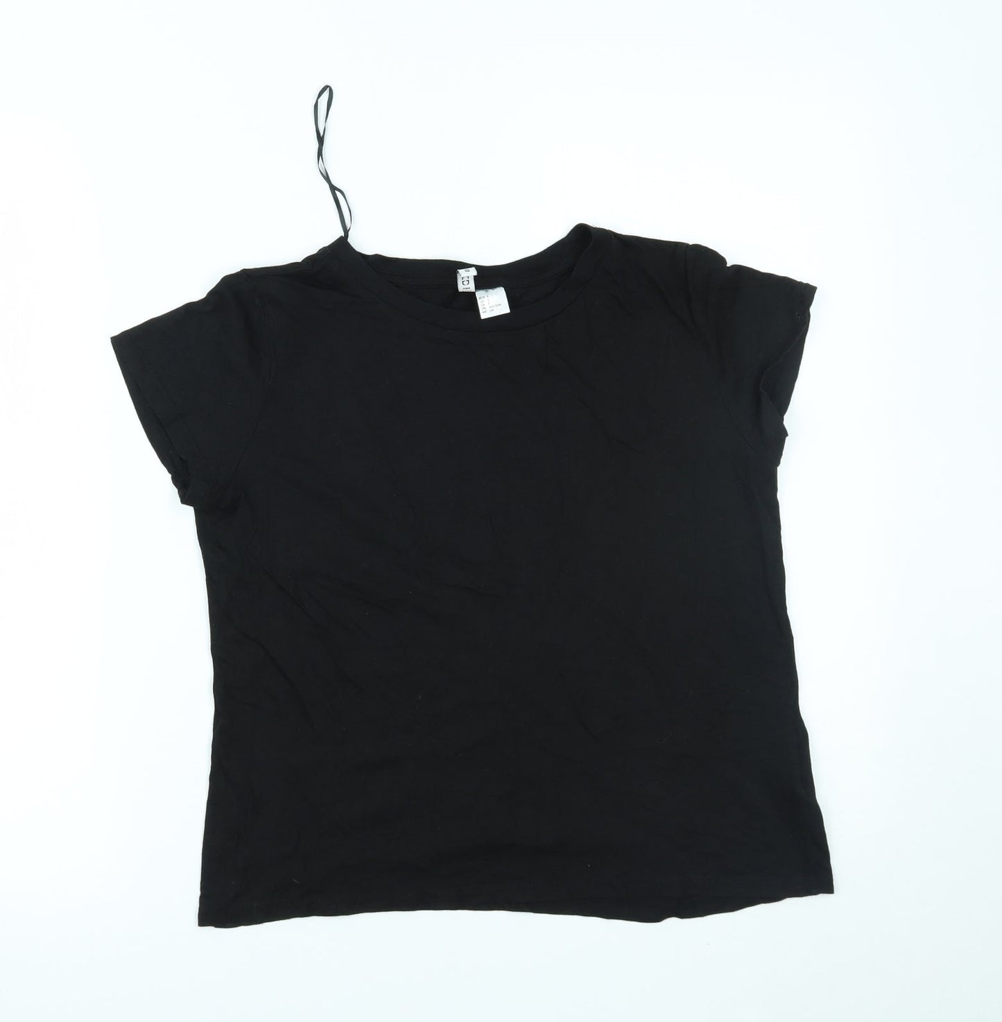 Womens UK Size S H&M Black Basic T-Shirt