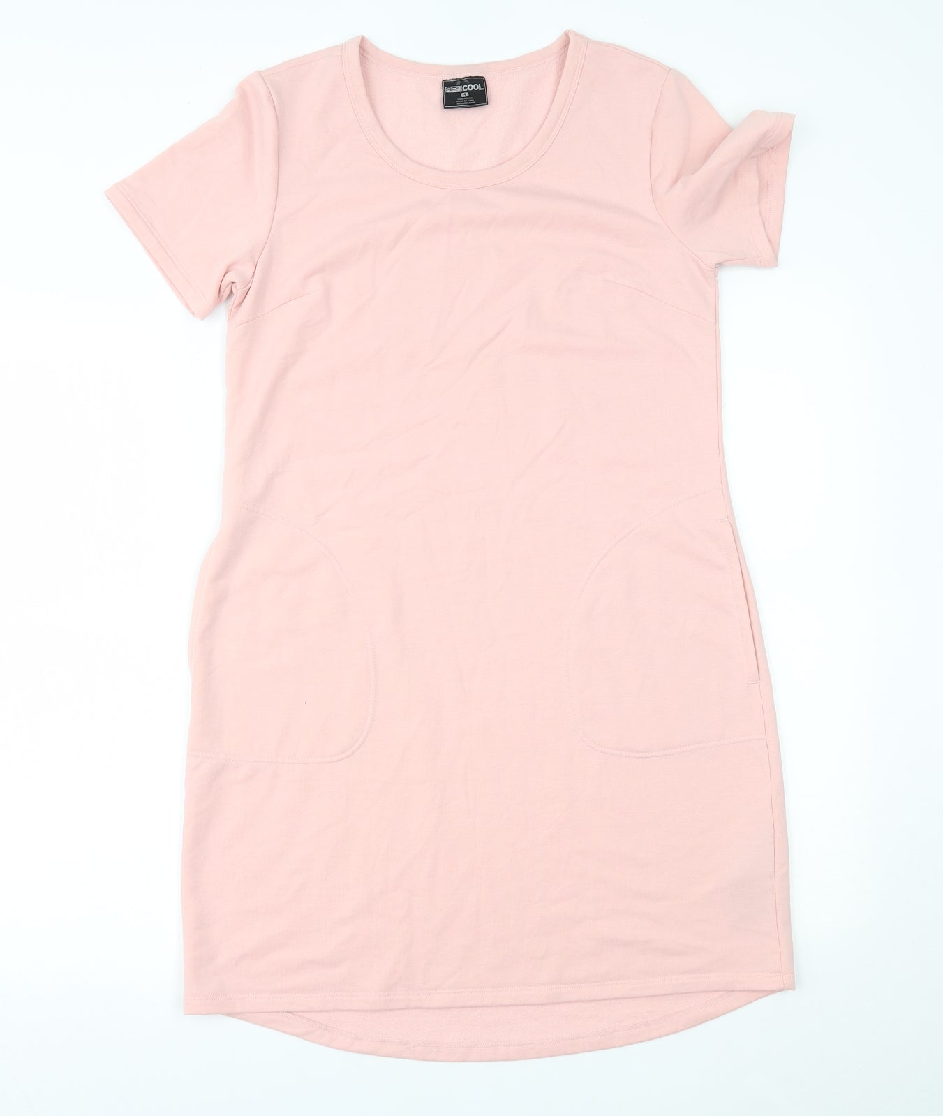 32 cool Womens Pink   T-Shirt Dress  Size S