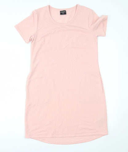 32 cool Womens Pink   T-Shirt Dress  Size S
