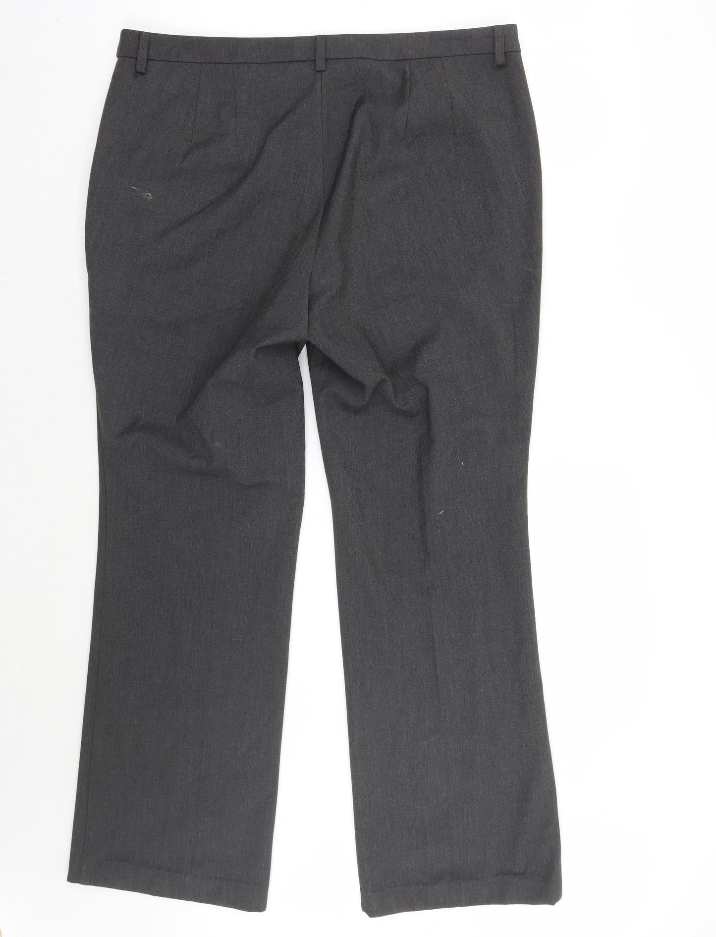 Womens UK Size 14 Marks and Spencer Regular Fit  Grey Trousers