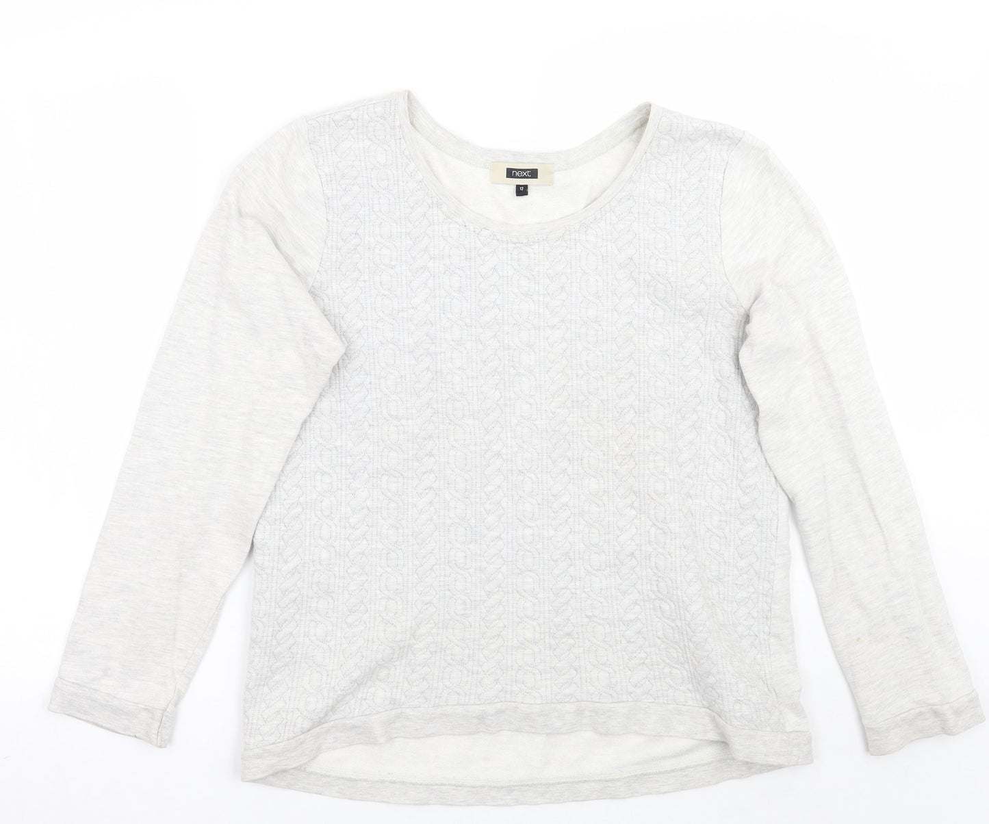 Womens UK Size 12 NEXT Grey Pullover Jumper