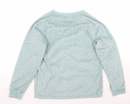 Love to lounge Womens Green Polka Dot  Top Pyjama Top Size 6  - Do not disturb