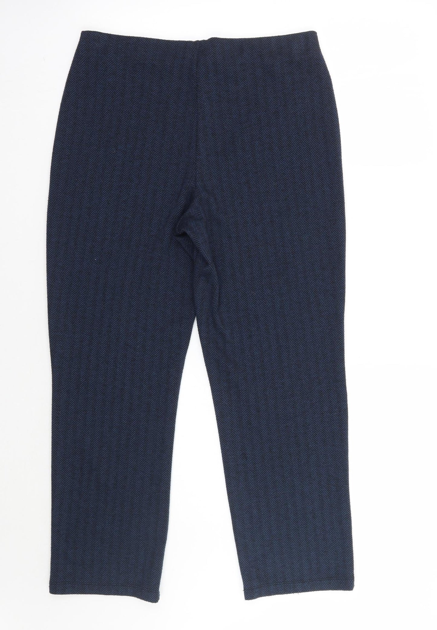 Womens UK Size 12 Marks and Spencer Regular Fit  Blue Trousers