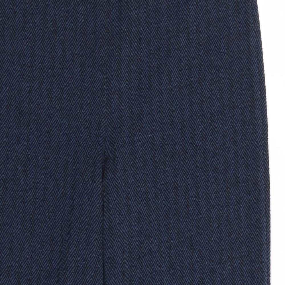 Womens UK Size 12 Marks and Spencer Regular Fit  Blue Trousers