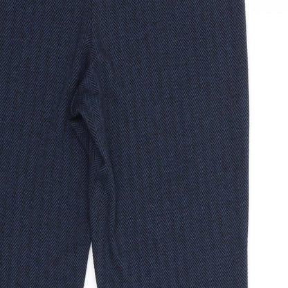 Womens UK Size 12 Marks and Spencer Regular Fit  Blue Trousers