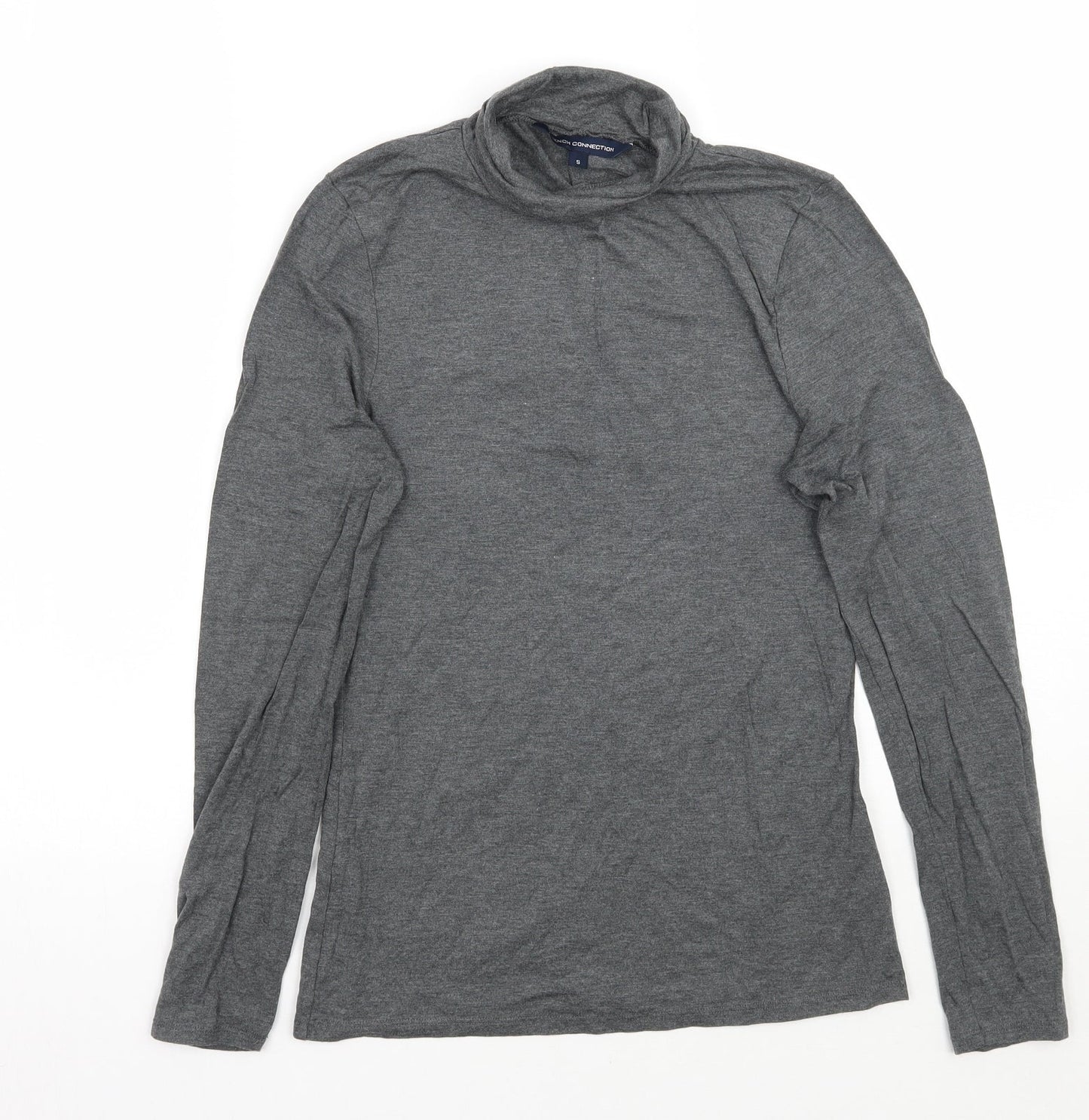 Womens UK Size S French Connection Grey Basic T-Shirt