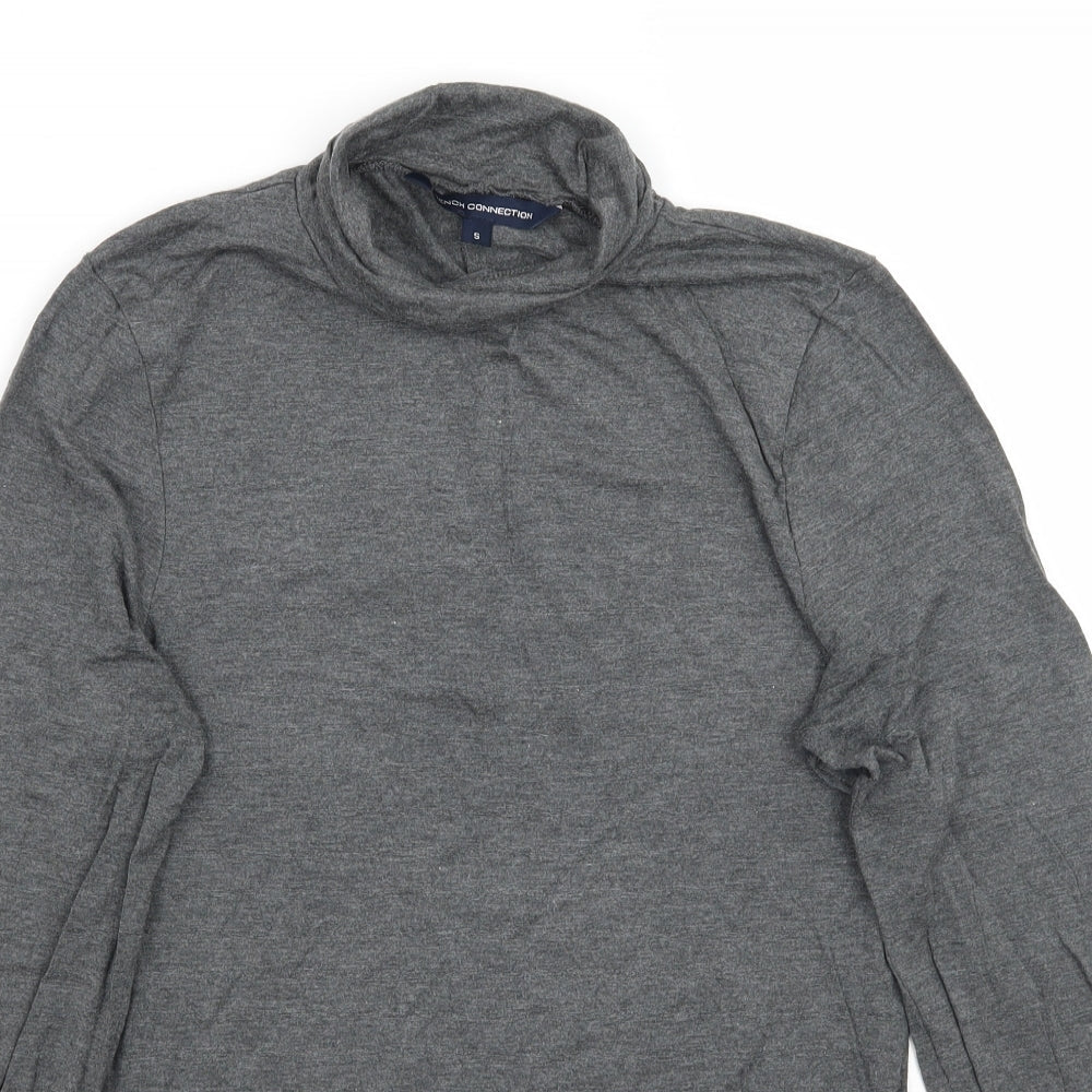 Womens UK Size S French Connection Grey Basic T-Shirt