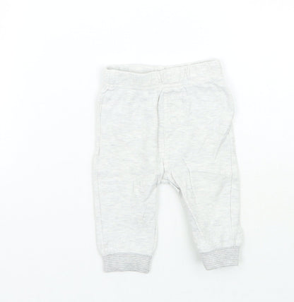 George Girls Grey   Sweatpants Trousers Size 3-6 Months