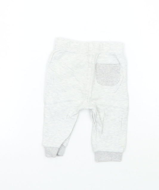 George Girls Grey   Sweatpants Trousers Size 3-6 Months
