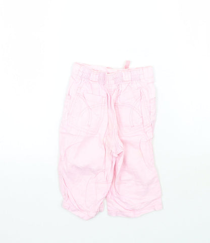NEXT Girls Pink   Capri Trousers Size 12-18 Months