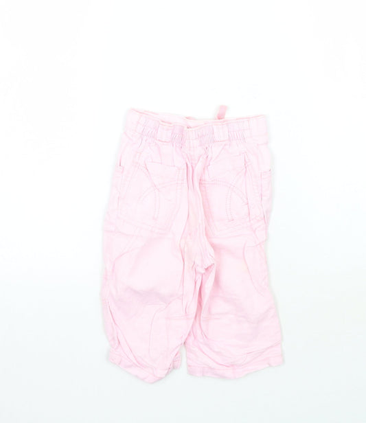 NEXT Girls Pink   Capri Trousers Size 12-18 Months