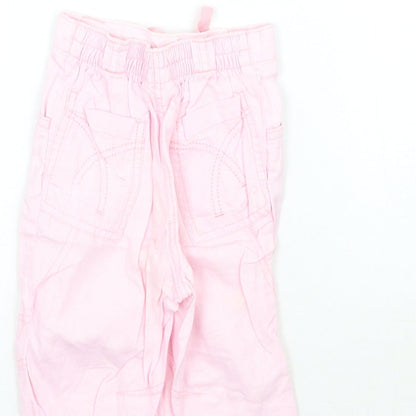 NEXT Girls Pink   Capri Trousers Size 12-18 Months
