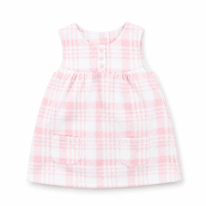George Girls Pink Check  A-Line  Size 6-9 Months