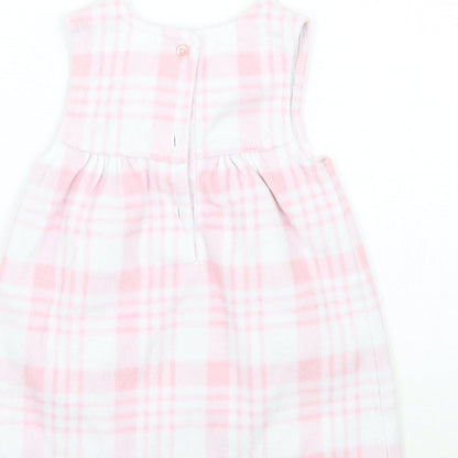 George Girls Pink Check  A-Line  Size 6-9 Months