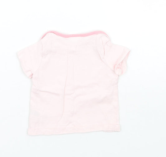NEXT Girls Pink   Basic T-Shirt Size 0-3 Months