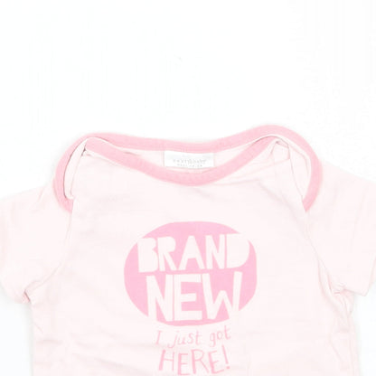 NEXT Girls Pink   Basic T-Shirt Size 0-3 Months
