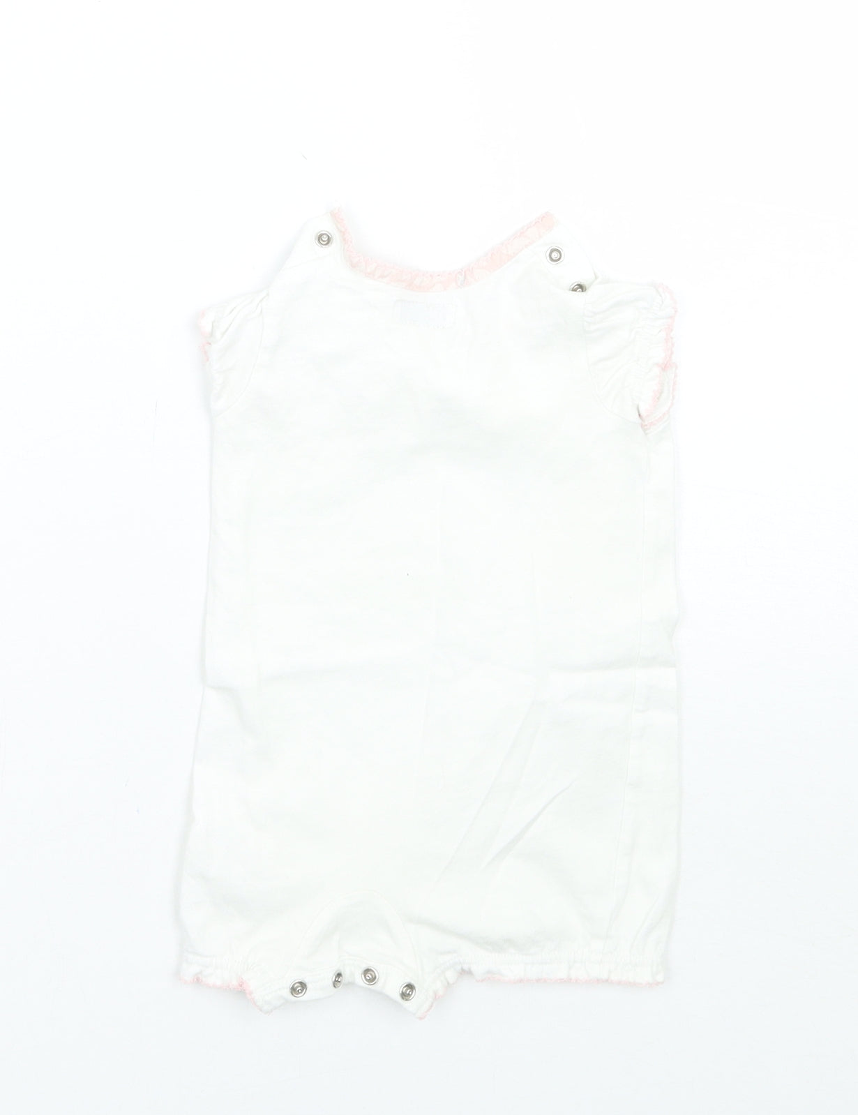 Mammas & Pappas Girls White   Babygrow One-Piece Size 0-3 Months
