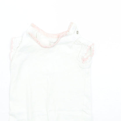 Mammas & Pappas Girls White   Babygrow One-Piece Size 0-3 Months