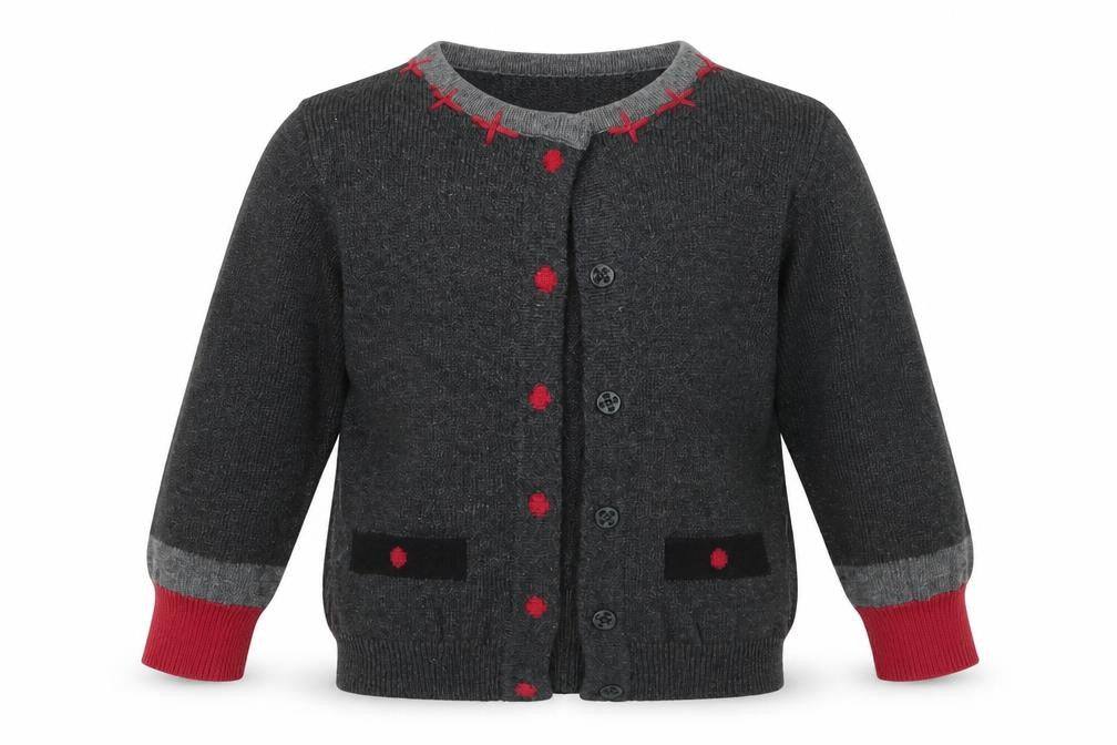 Shrinking Violet Girls Grey   Cardigan Jumper Size 12-18 Months