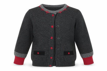 Shrinking Violet Girls Grey   Cardigan Jumper Size 12-18 Months