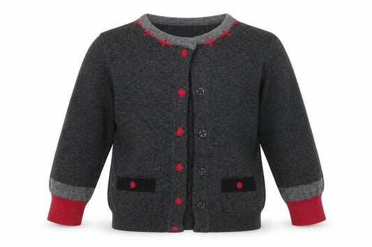 Shrinking Violet Girls Grey   Cardigan Jumper Size 12-18 Months