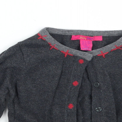 Shrinking Violet Girls Grey   Cardigan Jumper Size 12-18 Months
