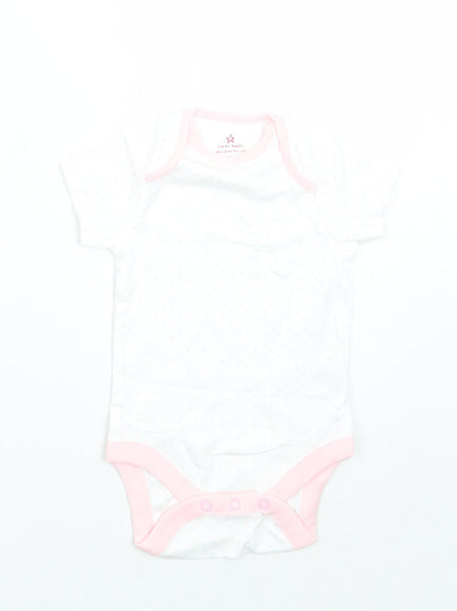 NEXT Girls White Polka Dot  Babygrow One-Piece Size 3-6 Months