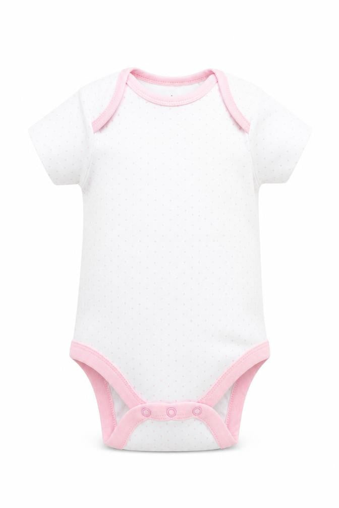 NEXT Girls White Polka Dot  Babygrow One-Piece Size 3-6 Months