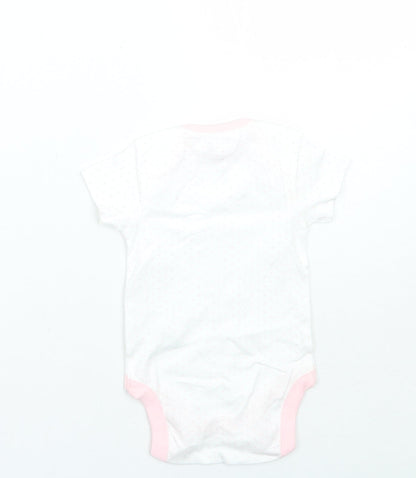 NEXT Girls White Polka Dot  Babygrow One-Piece Size 3-6 Months