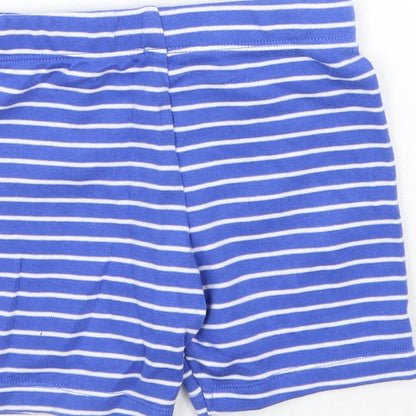 F&F Baby Blue Striped  Cropped Trousers Size 6-9 Months