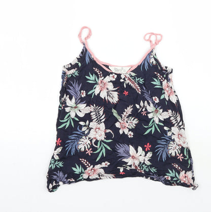 Primark Womens Blue Floral  Basic Tank Size S