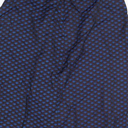M&S Womens Blue Geometric  Flare Skirt Size 16