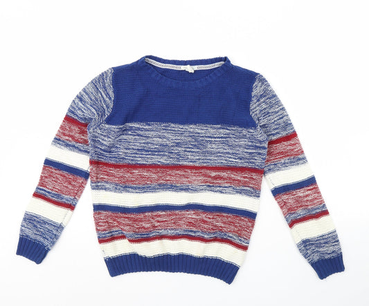 FOREVER 21 Womens Blue Striped  Pullover Jumper Size S