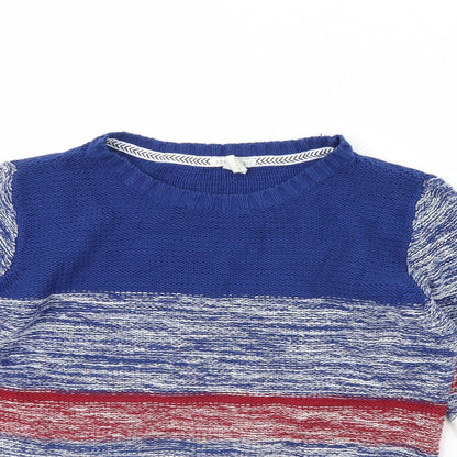 FOREVER 21 Womens Blue Striped  Pullover Jumper Size S