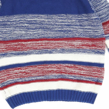 FOREVER 21 Womens Blue Striped  Pullover Jumper Size S