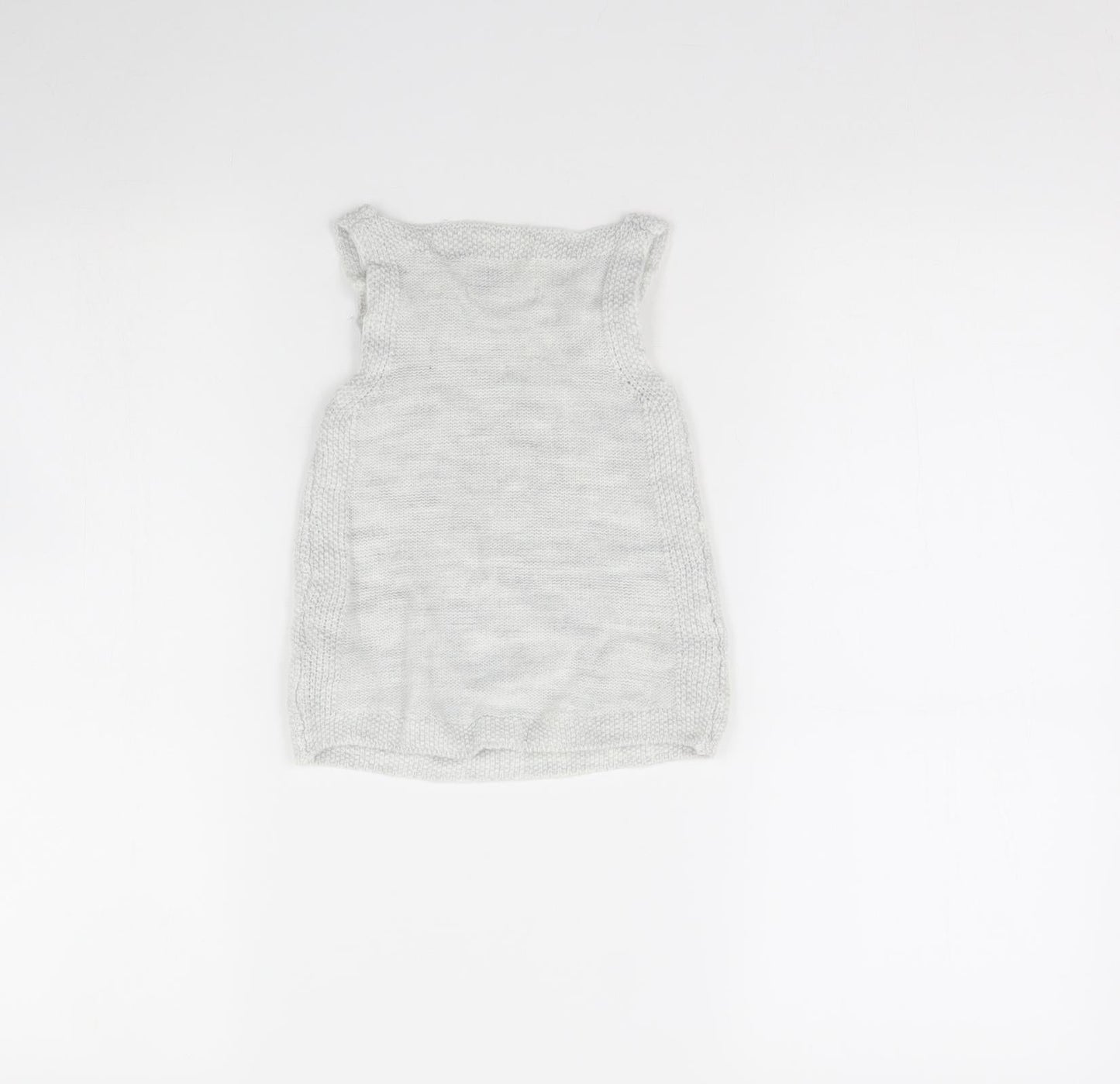 F&F Girls Grey   Jumper Dress  Size 9-12 Months