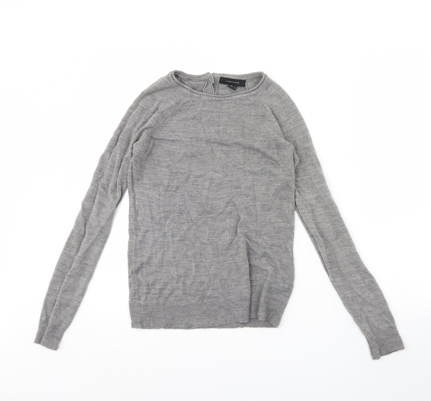 Womens UK Size 8 Atmosphere Grey Pullover Jumper
