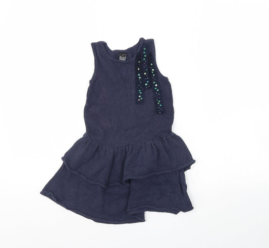 Cotton On Kids Girls Blue   Jumper Dress  Size 4 Years