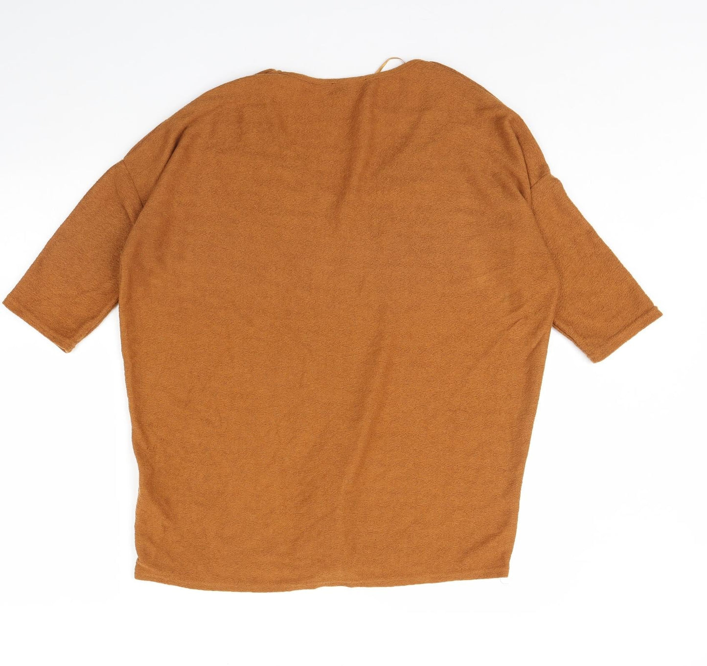 Womens UK Size M New Look Brown Basic Blouse